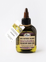 Difeel 99% Natural Macadamia Premium Hair Oil 99% натурал. премиаль. масло д/вол