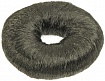 Кольцо чёрное для вечерних причёсок (хлопок),диаметр 9 см