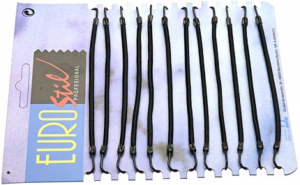 Резинки с крючками 12 шт. черные