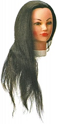 Голова учебная NICKY со 100% естественными волосами 50/60 см