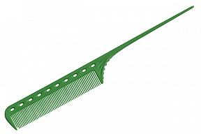 Расчёска с хвостиком гибкая зеленая